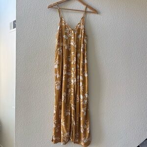 Billabong Golden Floral Midi Dress